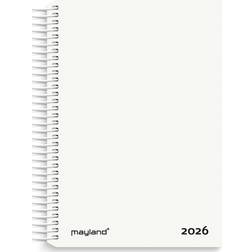 Mayland 2026 Spiralkalender Plast Hvid