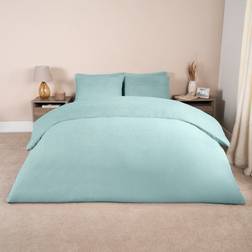 Brentfords Teddy Fleece Duvet Cover Blue (230x220cm)
