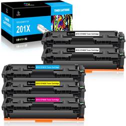 LeciRoba 201X Toner Cartridges for HP 201X 201A CF400X CF400A CF401X CF401A CF402X CF403A