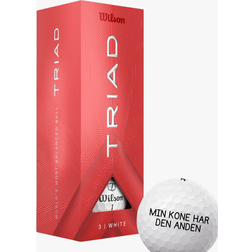 Wilson Staff Triad Golfbolde med Tekst 3-pak