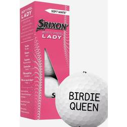 Srixon Soft Feel Lady Golfbolde med Tekst 3-pak