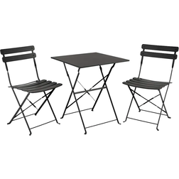 Brafab Ponte - Black Caféset, 1 Bord inkl. 2 Stolar