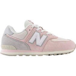 New Balance Kid's 574 Lace - Shell Pink/Rain Cloud