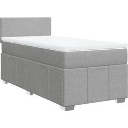 vidaXL 3289244 Light Gray Kontinentalseng 90x200cm