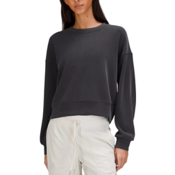 Lululemon Softstreme Perfectly Oversized Cropped Crew - Black