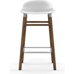 Normann Copenhagen Form White/Walnut Barstol 77cm