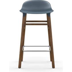 Normann Copenhagen Form Blue/Walnut Bar Stool 77cm