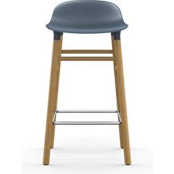 Normann Copenhagen Form Blue/Oak Bar Stool 77cm