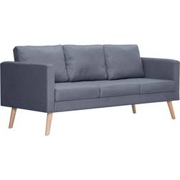 vidaXL Fabric Dark Grey Soffa 168cm 3-sits