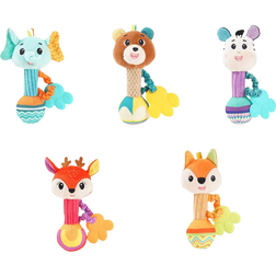 Shein 1pc Baby Rattles Soft Stuffed Animal Rattle Hand GripBaby Toys Shaker Crinkle Squeaky Sensory Travel Accessories For Toddler Gifts