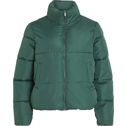 Vila Tate L/S Short Puffer Jacket - Green
