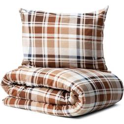 Kosta Linnewäfveri Mosshed Flannel Påslakan Beige (210x150cm)
