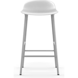 Normann Copenhagen Form White/Steel Bar Stool 77cm