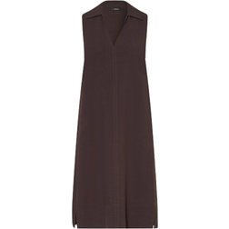 Opus Wika Midi Dress - Midnight Brown