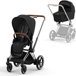 Cybex e-Priam Sepia Black/Chrome Brown