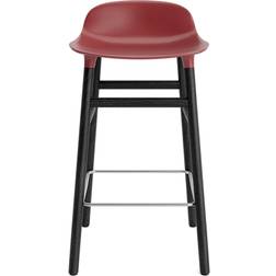 Normann Copenhagen Form Red/Black Oak Barstol 77cm