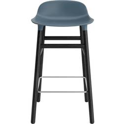 Normann Copenhagen Form Blue/Black Oak Barstol 77cm