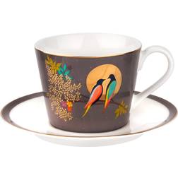Portmeirion Sara Miller Chelsea Dark Grey Tea Cup 20cl 2pcs