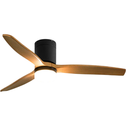 Create Wind Calm Silent 40W Ø132cm With Light Black/Light Wood Look