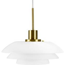 Dyberg Larsen DL31 Metallo/Vetro Opale/Ottone Lampada a Sospensione ∅ 31cm