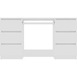vidaXL 800810 White Writing Desk 50x140cm