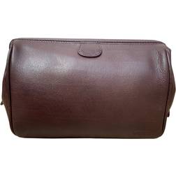 Mala Leather Genuine Verve Toiletry Washbag - Brown