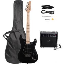 Glarry GST Stylish Electric Guitar Kits Bag+Strap+Power Cord+Amplifier AMP