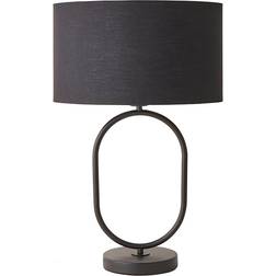 ValueLights Antonia Black Oval LED 42.3 x 25 x 25 cm Table Lamp