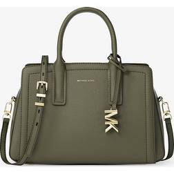 Michael Kors Small Pebbled Leather Satchel - Green