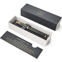 Parker IM GT Fountain Pen Medium Nib Brushed Metal Black
