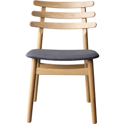 FDB Møbler J48 Natural Oak Lacquered/Anthracite Kitchen Chair 78.5cm