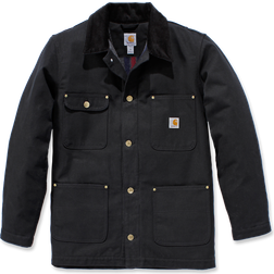 Carhartt Quilt-Lined Duck Chore Jacket - Black