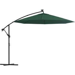 vidaXL Hanging Parasol with LED - Green 300cm