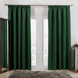 OHS Pencil Pleat Forest Green 167.6x182.9cm