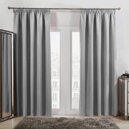 OHS Pencil Pleat Silver 167.6x182.9cm