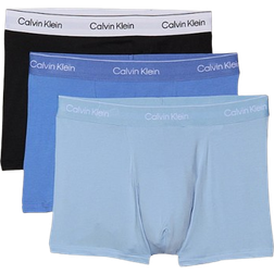 Calvin Klein Men's Icon Relaxed Boxers 3-pack - Black/Glacier/Blue Bell