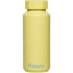 Design Letters Insulated Yellow Happy Termos 0.5L