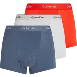 Calvin Klein Men's Icon Relaxed Boxers 3-pack - Vintage Indigo/Micro Chip/White