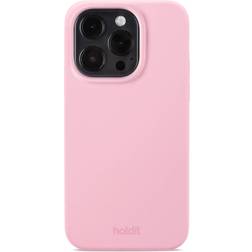 Holdit Silicone Case for iPhone 15 Pro Pink