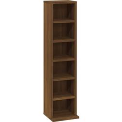 vidaXL CD Cabinet Brown Oak Bogreol 88cm