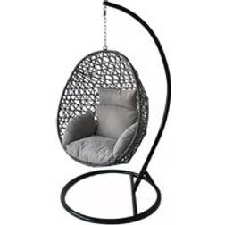 Alivio Rattan Hanging Egg Chair with Cushions