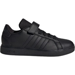 adidas Kid's Grand Court 2.0 - Core Black/Core Black/Grey Six