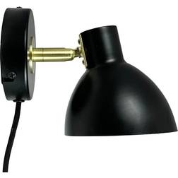 Dyberg Larsen Lilje Væglampe 16 cm Sort Messing Vægarmatur ∅ 16cm