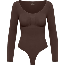 Creamy Fabrics Sculpting Shapewear Longsleeve Mit String