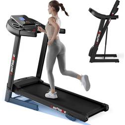 Laufhome LAUFHOME Folding Treadmill for Home, Motorized Jogging Running Machine, Build in Bluetooth dual Speaker Multi-functional Display & Heart-rate Sen
