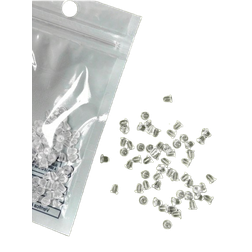 Shein 100pcs Women's Clear Silicone Cylindrical Earplugs For Daily Wear