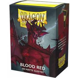 Dragon Shield Blood Red 100 Matt Sleeves