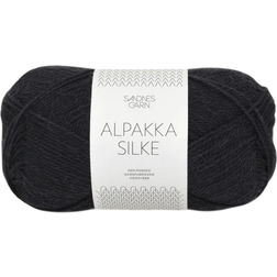 Sandnes Garn Alpakka Silke Black 200m