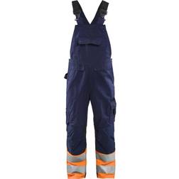 Blåkläder 2662 Hi-Vis Bib Overall - Navy Blue/High Visibility Orange