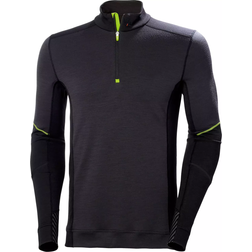 Helly Hansen Lifa Base Layer Merino Half Zip - Black/Ebony